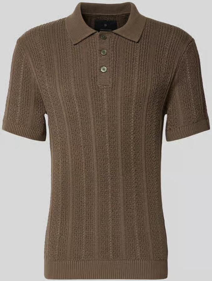 JACK & JONES Premium Slim fit poloshirt met knoopsluiting - Foto 2