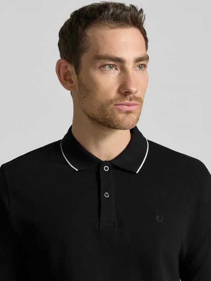 JACK & JONES Premium slim fit poloshirt met stitching