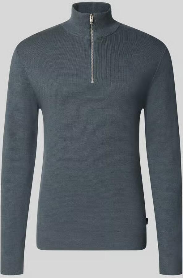 JACK & JONES Premium Slim fit pullover van 100% katoen model 'MILANO'