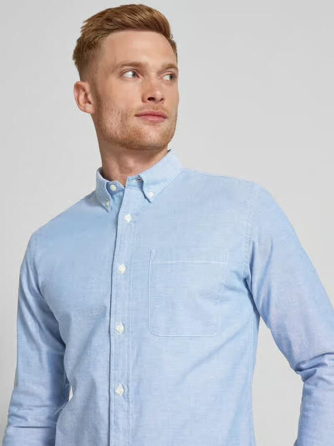JACK & JONES Premium Slim fit vrijetijdsoverhemd met borstzak model 'BROOK OXFORD' - Foto 4