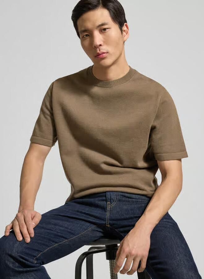 JACK & JONES Premium T-shirt met labeldetail model 'MILANO'