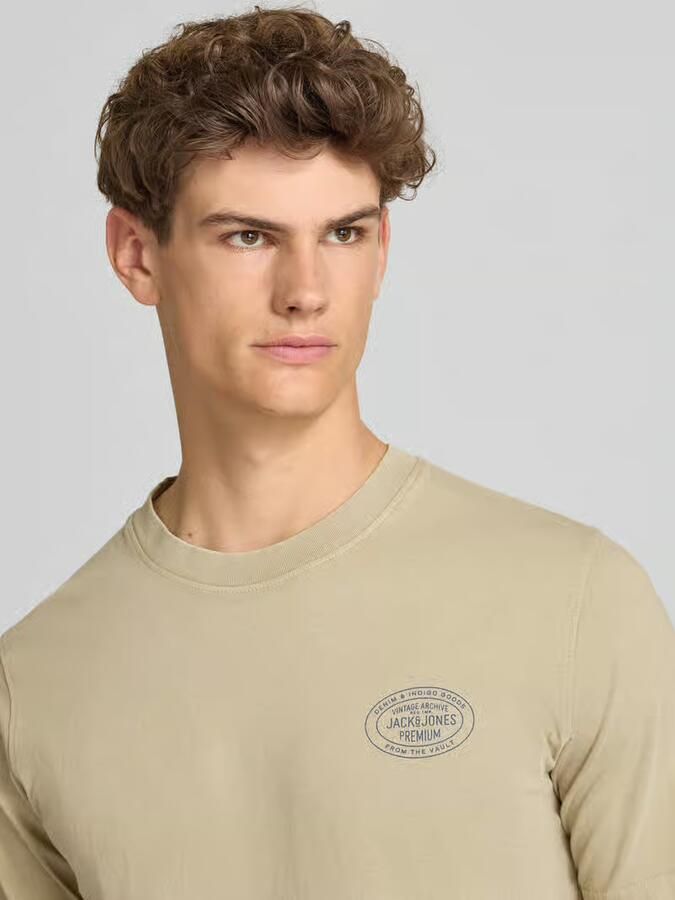 JACK & JONES Premium T-shirt met labelprint model 'FELIX'