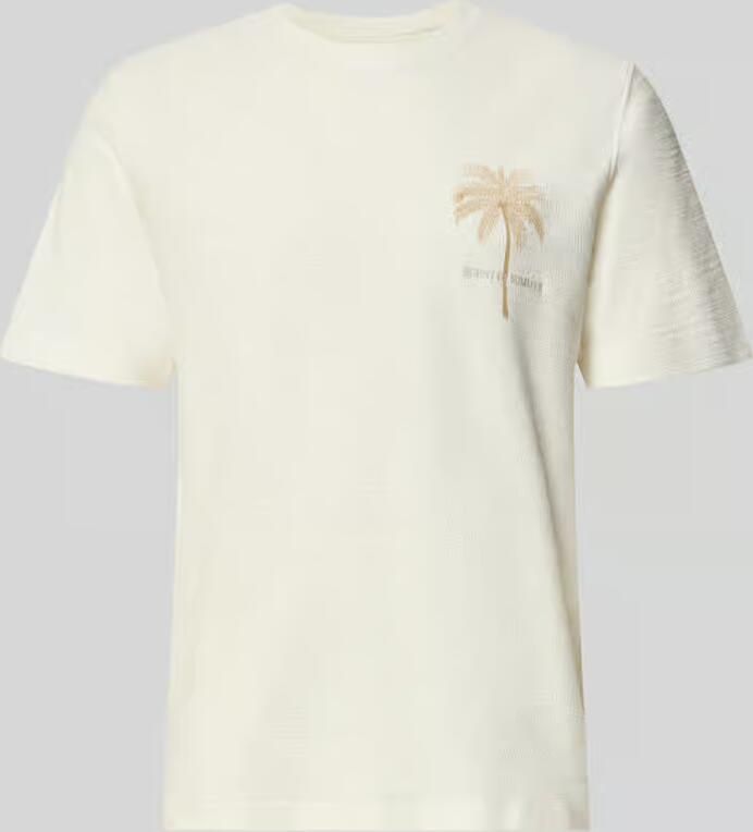 JACK & JONES Premium T-shirt met motiefprint en ronde hals