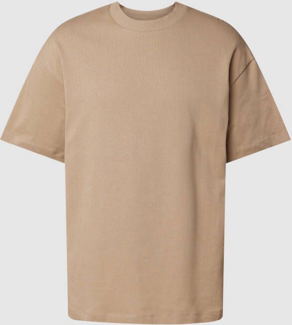 Jack & jones Jack%Jones Premium jprblakam Clean SS T -shirt neknr.: Verweerde teak losse fit | Freewear beige Heren