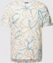 JACK & JONES PREMIUM regular fit T-shirt JPRBLATROPIC met all over print marina - Thumbnail 2