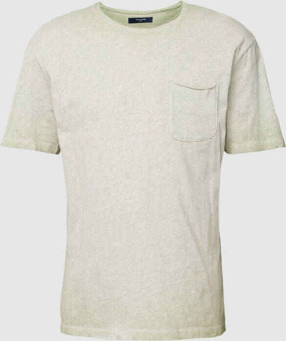 Jack & Jones Premium T-shirt met viscose en borstzak model 'BLUJACK'