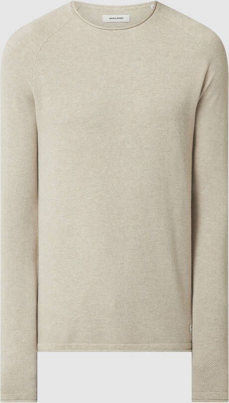 jack & jones Gebreide pullover met labelpatch model 'HILL'