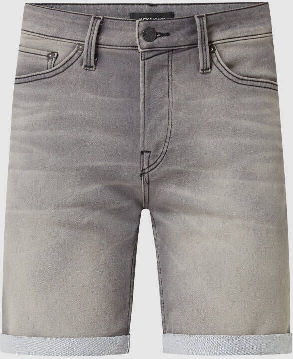 Jack & jones Regular fit korte jeans met stretch model 'Rick'