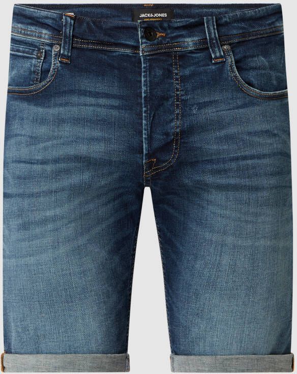 Jack & jones Regular fit korte jeans met stretch model 'Rick'