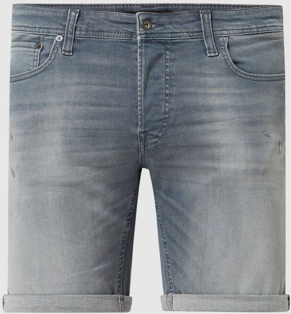 Jack & jones Regular fit korte jeans met stretch model 'Rick'