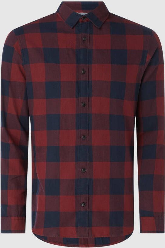 jack & jones Regular fit vrijetijdsoverhemd van twill model 'Gingham'