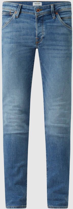 Jack & Jones Slim fit jeans JJIGLENN – Jeans met riemlussen en used-wassing - Foto 2