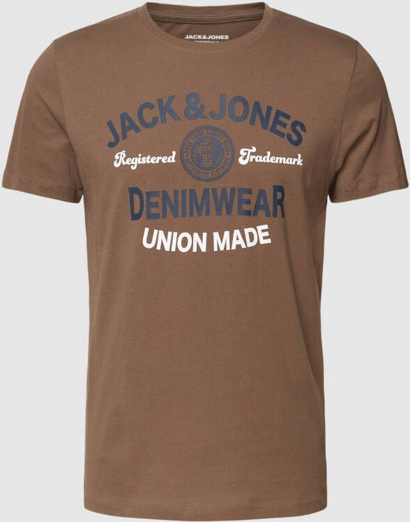 jack & jones T-shirt met labelprint