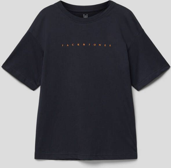 jack & jones T-shirt met labelprint model 'STAR'