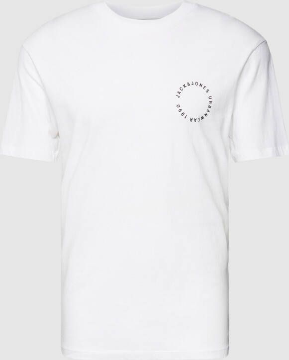 Jack & jones T-shirt met labelprint model 'SUNSET'