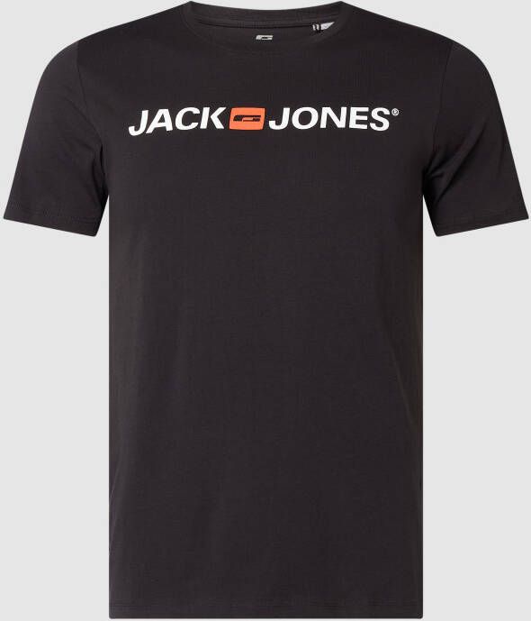 jack & jones T-shirt met labelprint model 'CORP'