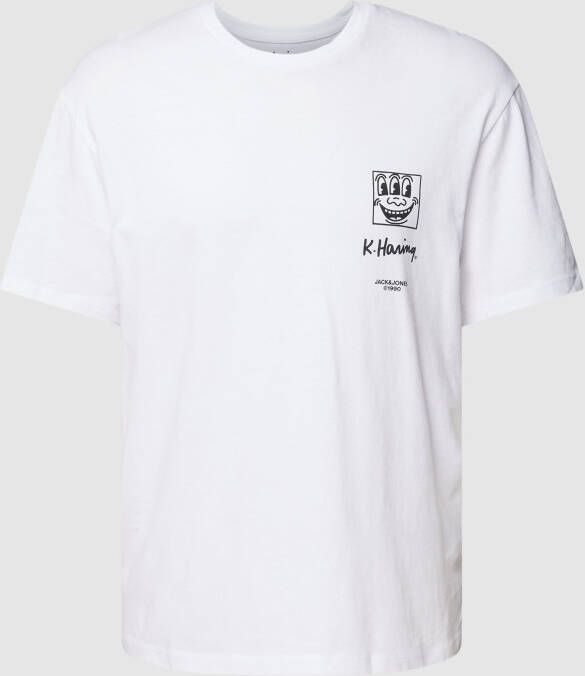 Jack & jones T-shirt met motiefprint aan de achterkant model 'KEITHHARING'