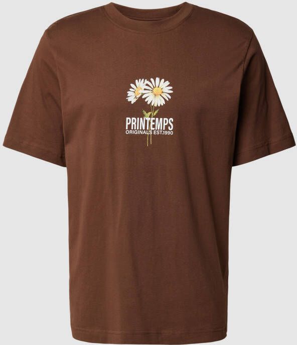 Jack & jones T-shirt met motiefprint model 'FLORES'