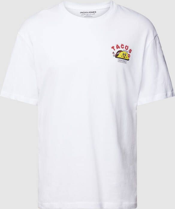 Jack & jones T-shirt met motiefprint model 'TACO'