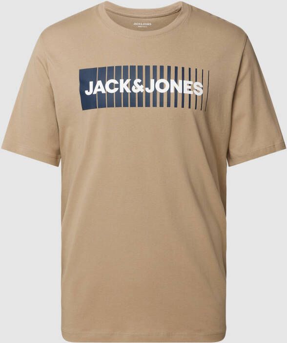 jack & jones T-shirt met labelprint model 'CORP'