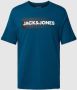 JACK & JONES ESSENTIALS regular fit T-shirt JJECORP van biologisch katoen blauw - Thumbnail 2