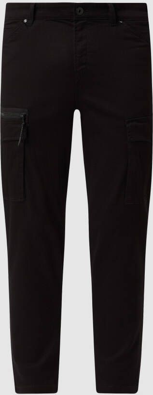 jack & jones Tapered fit cargobroek met stretch model 'Ace'