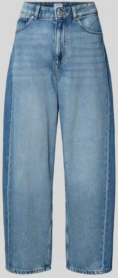 Jake*s Casual Barrel fit jeans in used-look