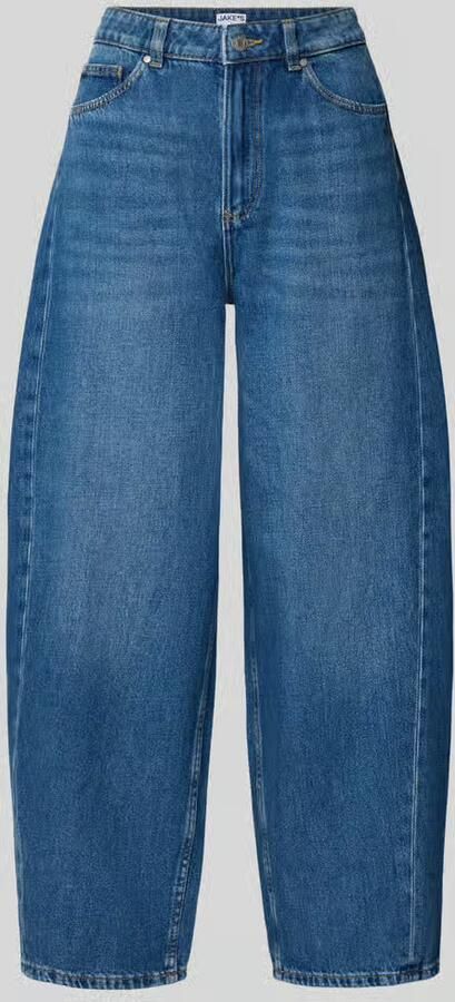 Jake*s Casual Barrel jeans van katoenmix