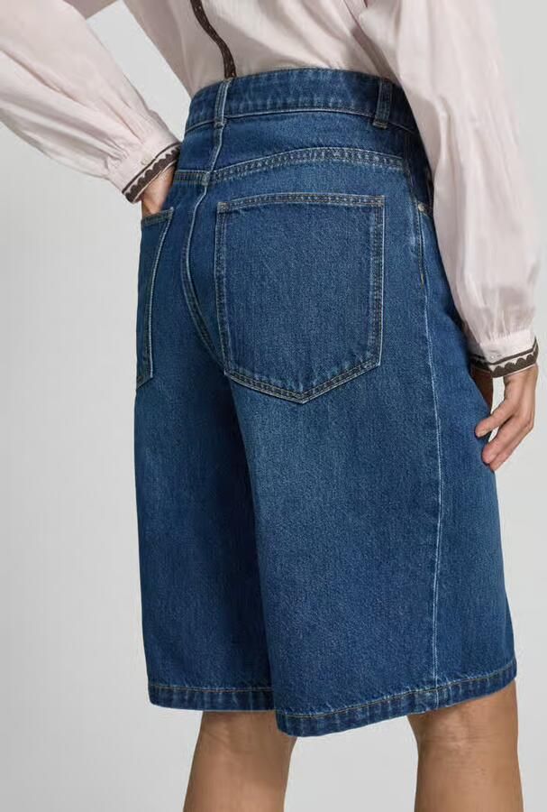 Jake*s Casual Bermuda s van denim in used-look