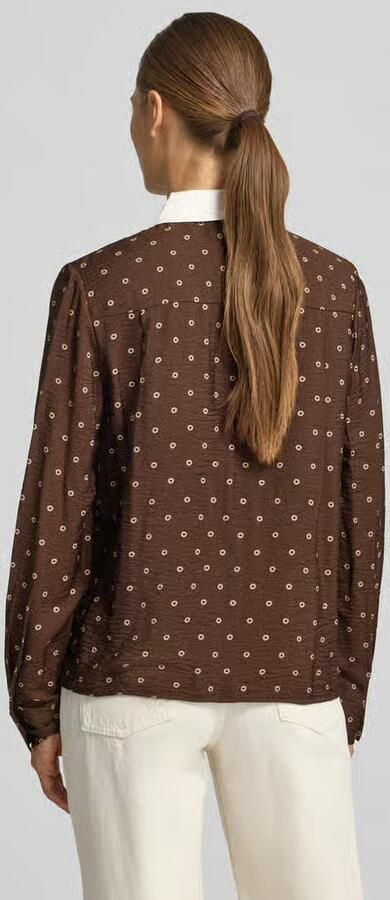 Jake*s Casual blouse met lange mouwen met afneembare stropdas - Foto 3