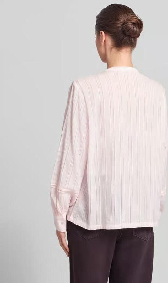 Jake*s Casual Blouse met maokraag en pointellemotief - Foto 3