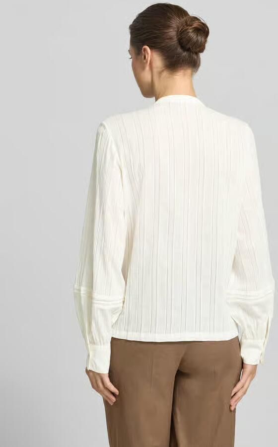 Jake*s Casual Blouse met maokraag en pointellemotief - Foto 2