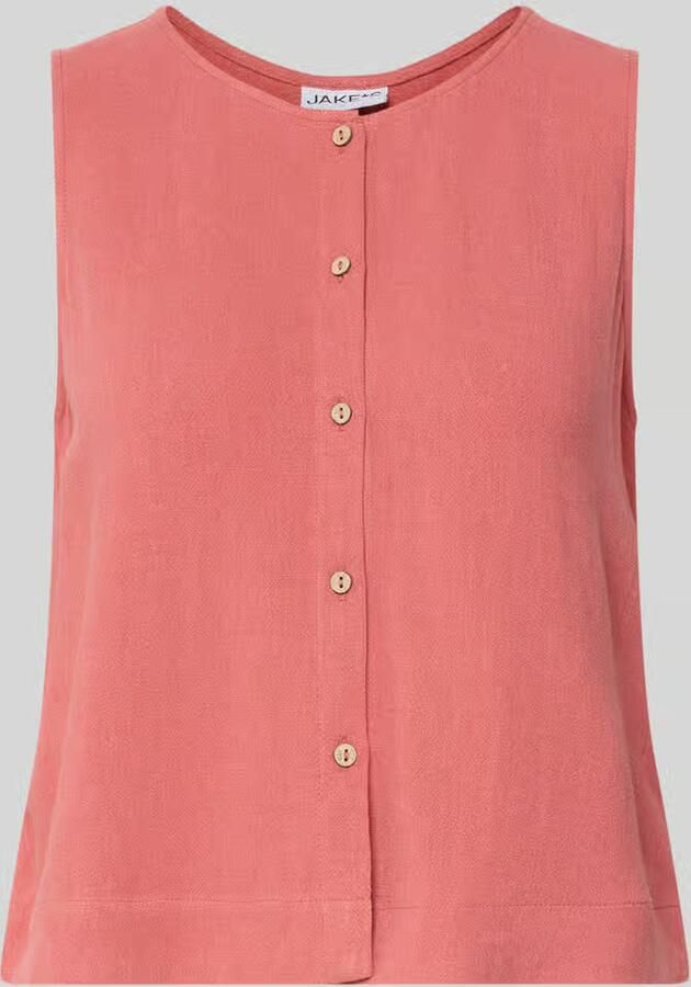 Jake*s Casual Blouse van viscosemix met knoopsluiting - Foto 2
