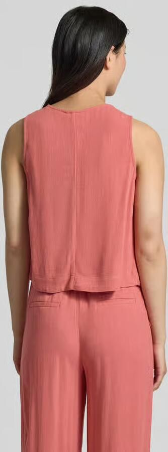 Jake*s Casual Blouse van viscosemix met knoopsluiting