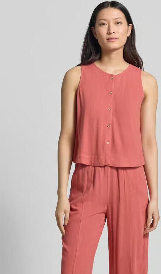 Jake*s Casual Blouse van viscosemix met knoopsluiting - Foto 2