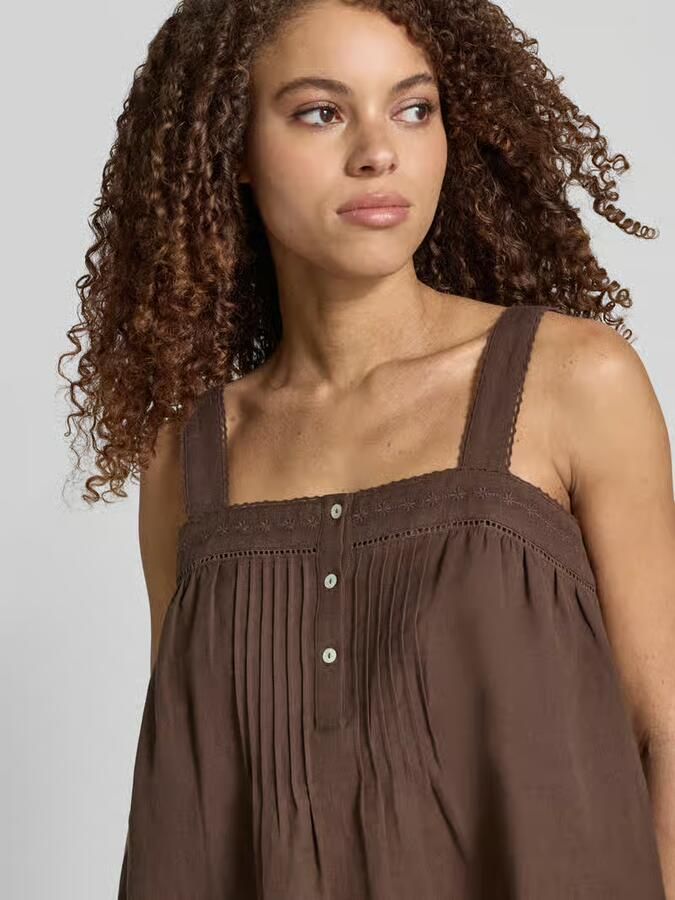 Jake*s Casual Blousetop met ajourwerk en vierkante hals