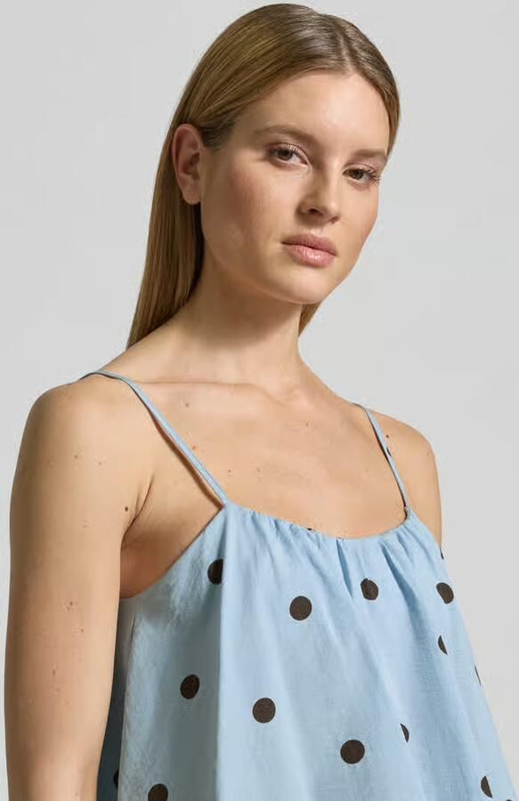 Jake*s Casual Blousetop met diepe ronde hals