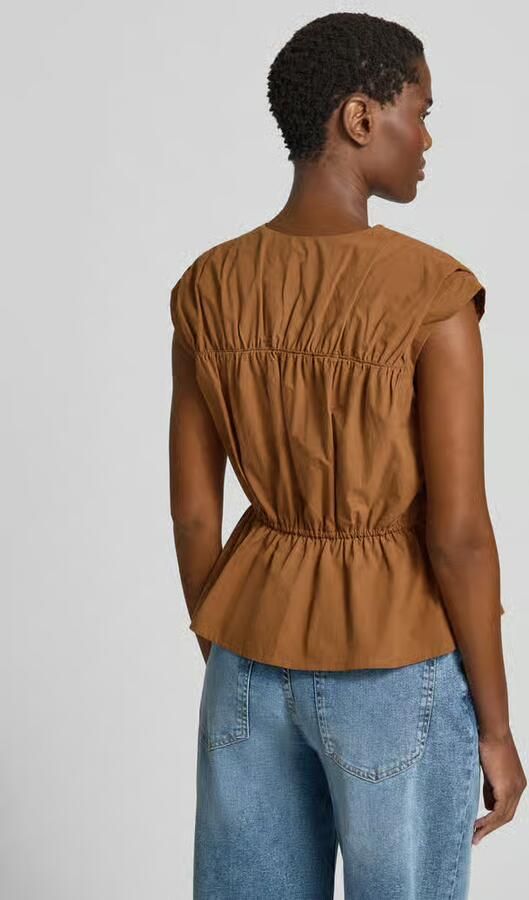 Jake*s Casual Blousetop met V-hals en vetersluiting - Foto 3
