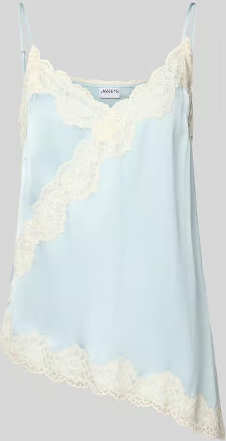 Jake*s Casual Blousetop van viscose met kant - Foto 2