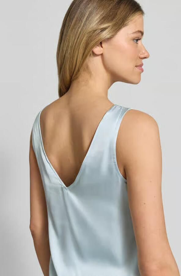 Jake*s Casual Blousetop van viscose met kant