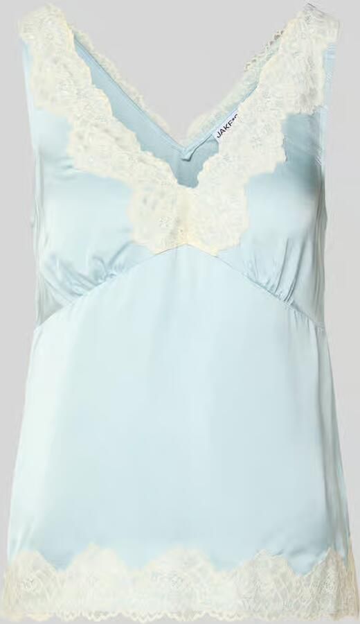 Jake*s Casual Blousetop van viscose met kant - Foto 2