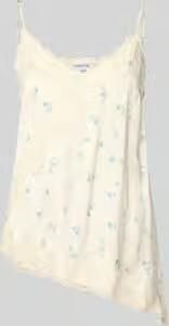 Jake*s Casual Blousetop van viscose met kanten afwerking