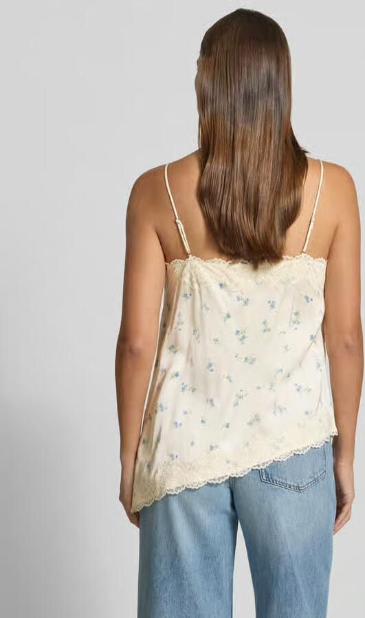 Jake*s Casual Blousetop van viscose met kanten afwerking - Foto 2