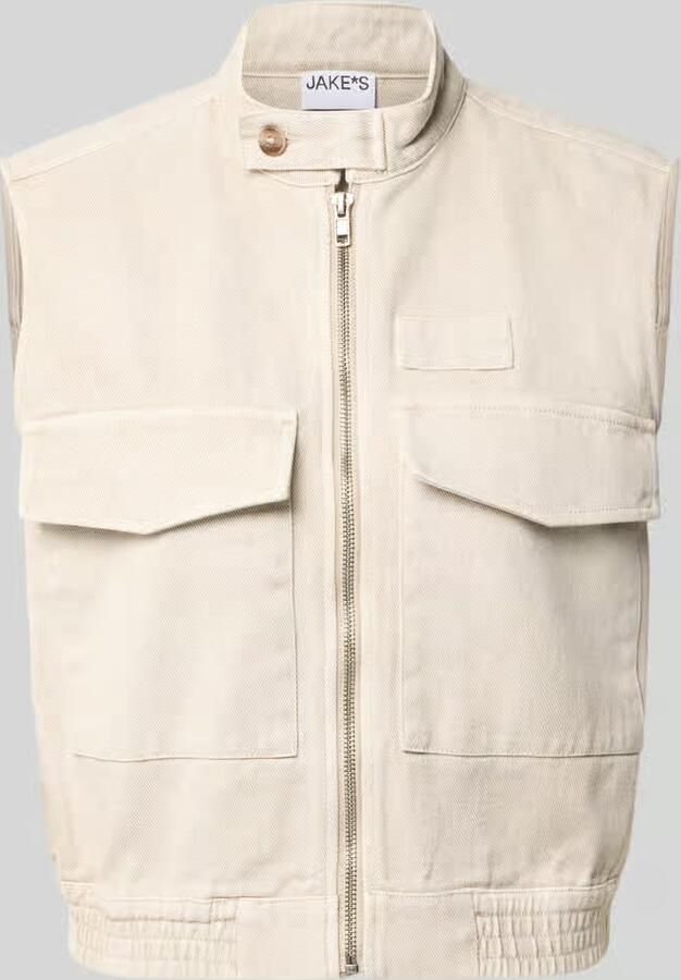 Jake*s Casual Bodywarmer met klepzakken - Foto 2
