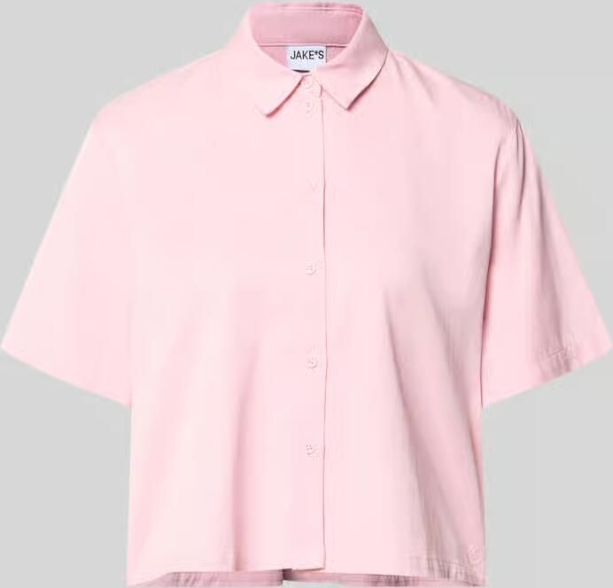 Jake*s Casual Boxy fit blouse van een mix van lyocell en katoen - Foto 2