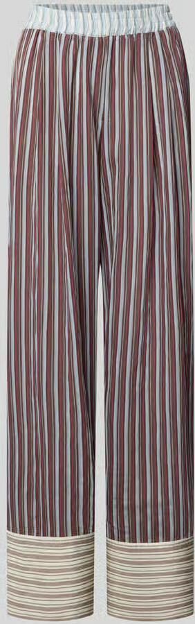 Jake*s Casual Broek in all-over look met elastische band - Foto 3