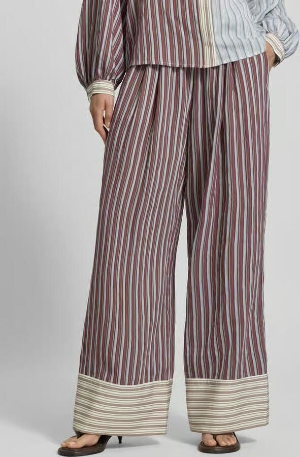 Jake*s Casual Broek in all-over look met elastische band - Foto 3