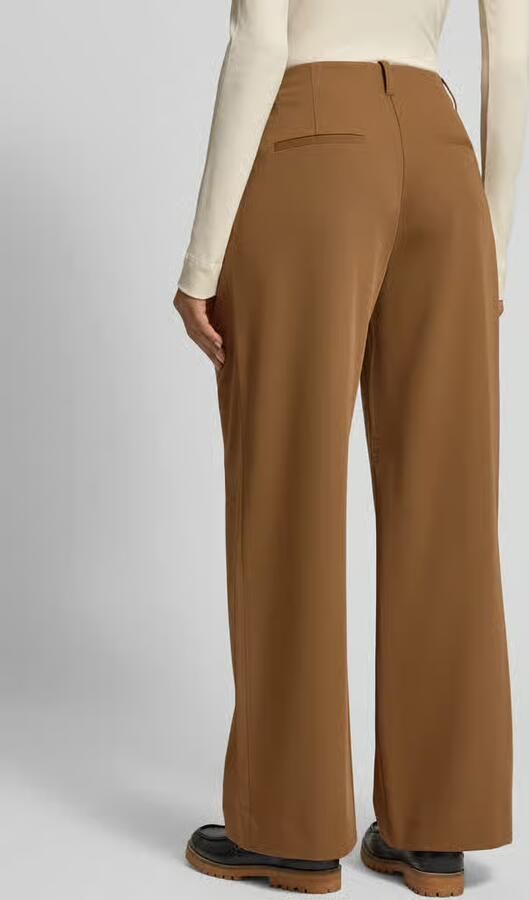 Jake*s Casual Broek met plooien en achterzakken