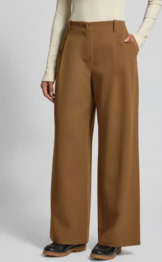 Jake*s Casual Broek met plooien en achterzakken - Foto 2