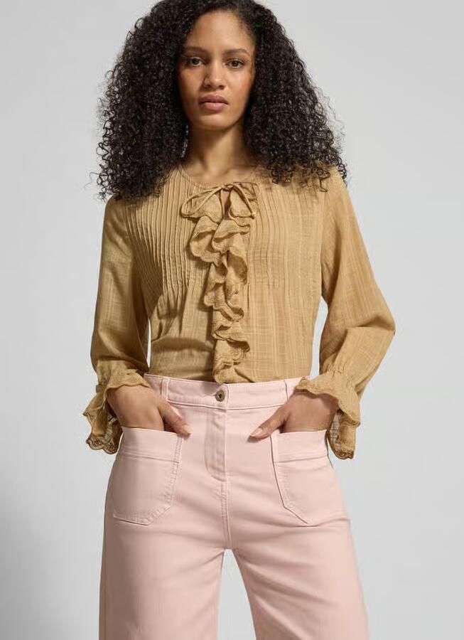 Jake*s Casual Broek met verkorte pasvorm met opgestikte zakken